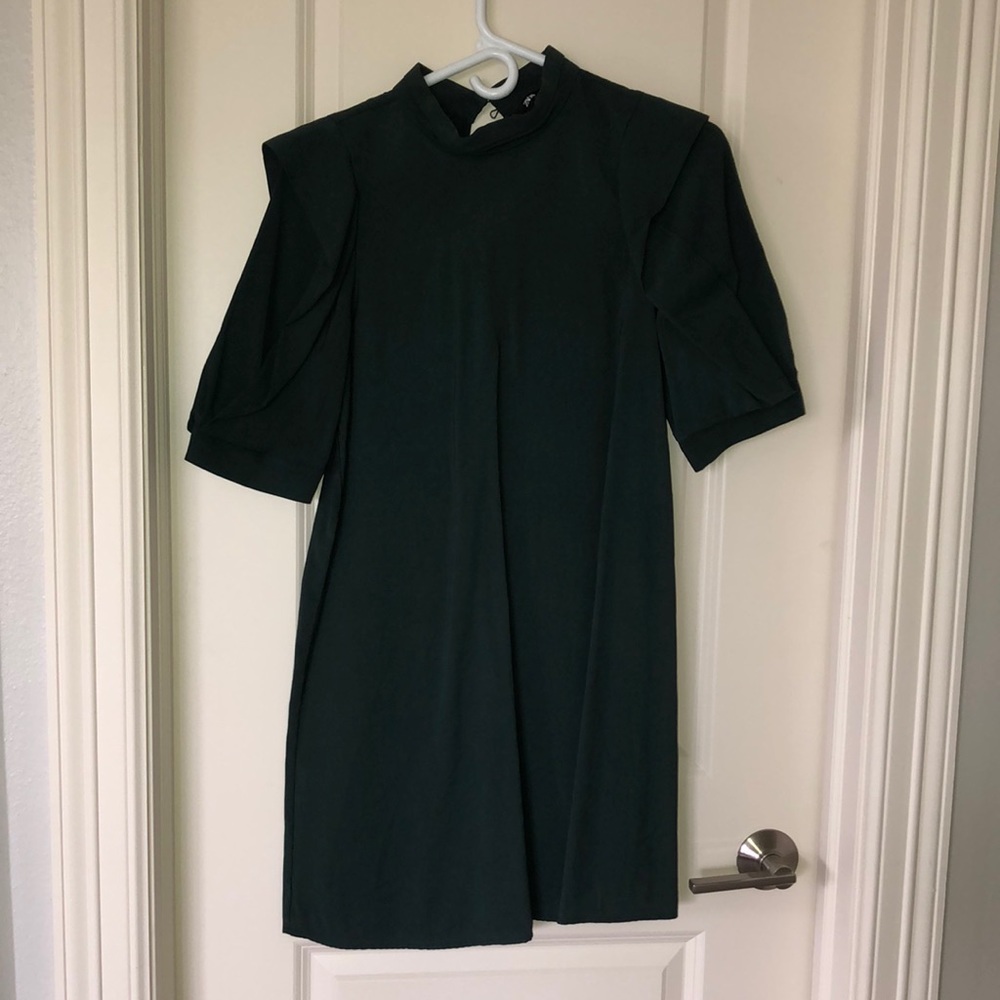 Zara Emerald Green Shift Dress